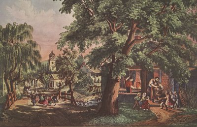 The Village Blacksmith by American School